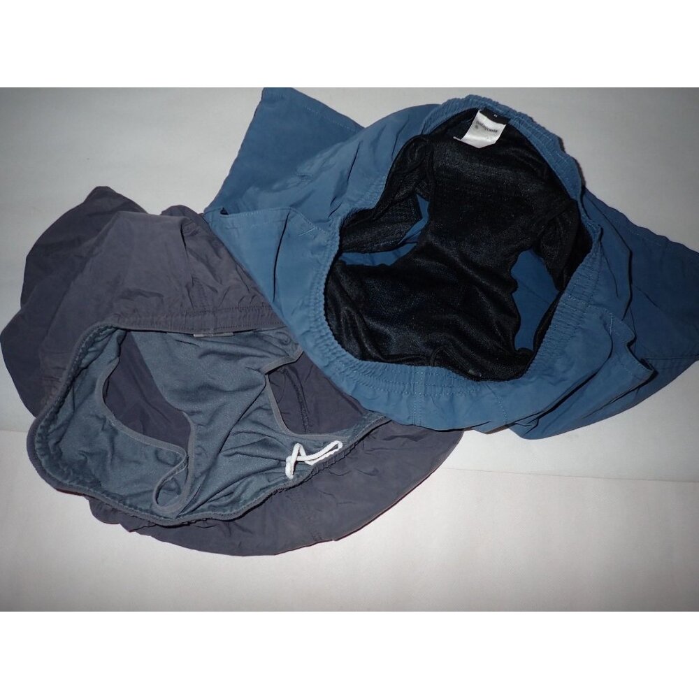 Lot Vintage Patagonia Mens M Swim Shorts Lined Blue Gray Nylon Gorpcore Trail - Picture 11 of 11